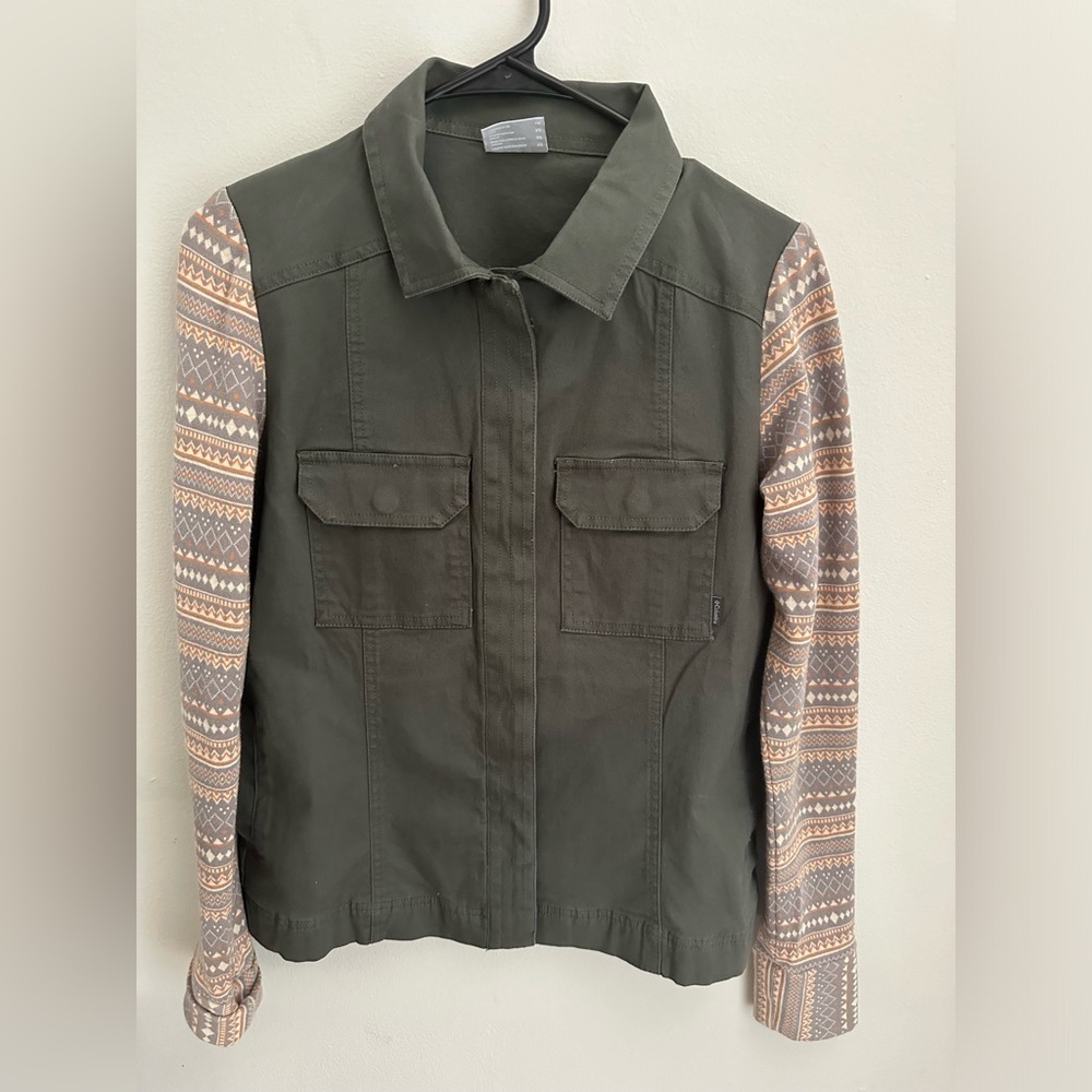 Columbia Jacket Women's X Small Green Utility Long Sleeves